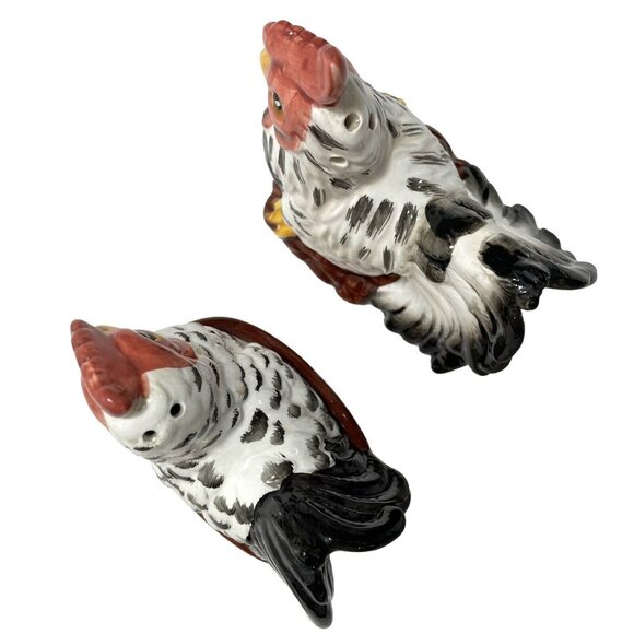 Vintage 1990s French Country Monte Carlo Las Vegas Split Tail Hen Rooster Shaker - Picture 6 of 13